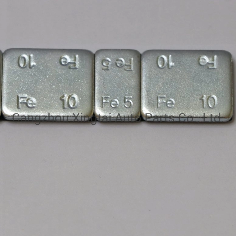 5 Gram y 10 Gram rueda de equilibrio de peso esquina recta Peso adhesivo de la rueda