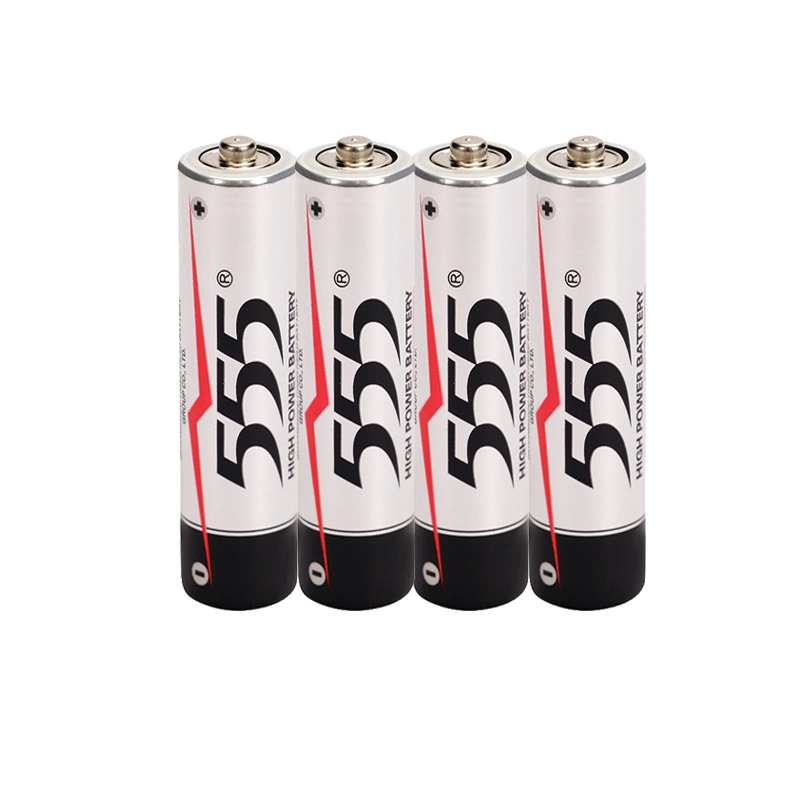 Torch/Clock Battery Pack, 555 Brand China Dry Cell Heavy Duty AAA Battery R03