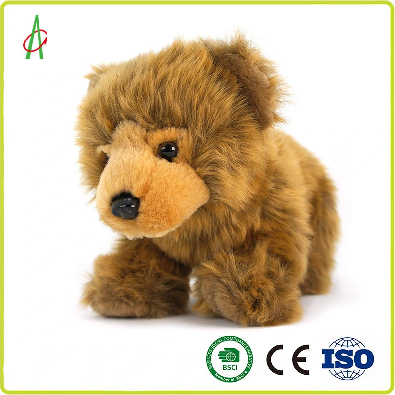 Soft mignon peluche réaliste Brown Valentine Baby Teddy ours en peluche