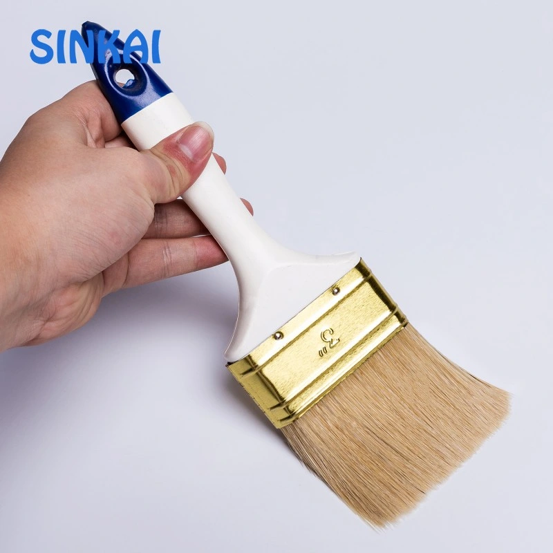 Us Market Synthetic Filament Wooden Handle Paint Brush