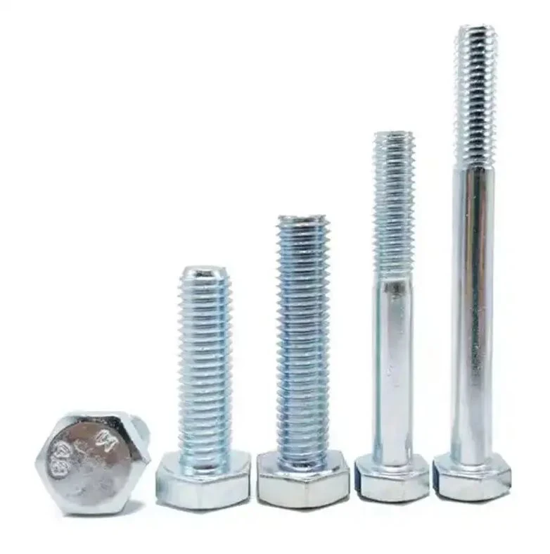 Top Quality Hex Head Bolt and Nuts Hexagon Bolts Washer Screw Zinc Plated All Style High Strength