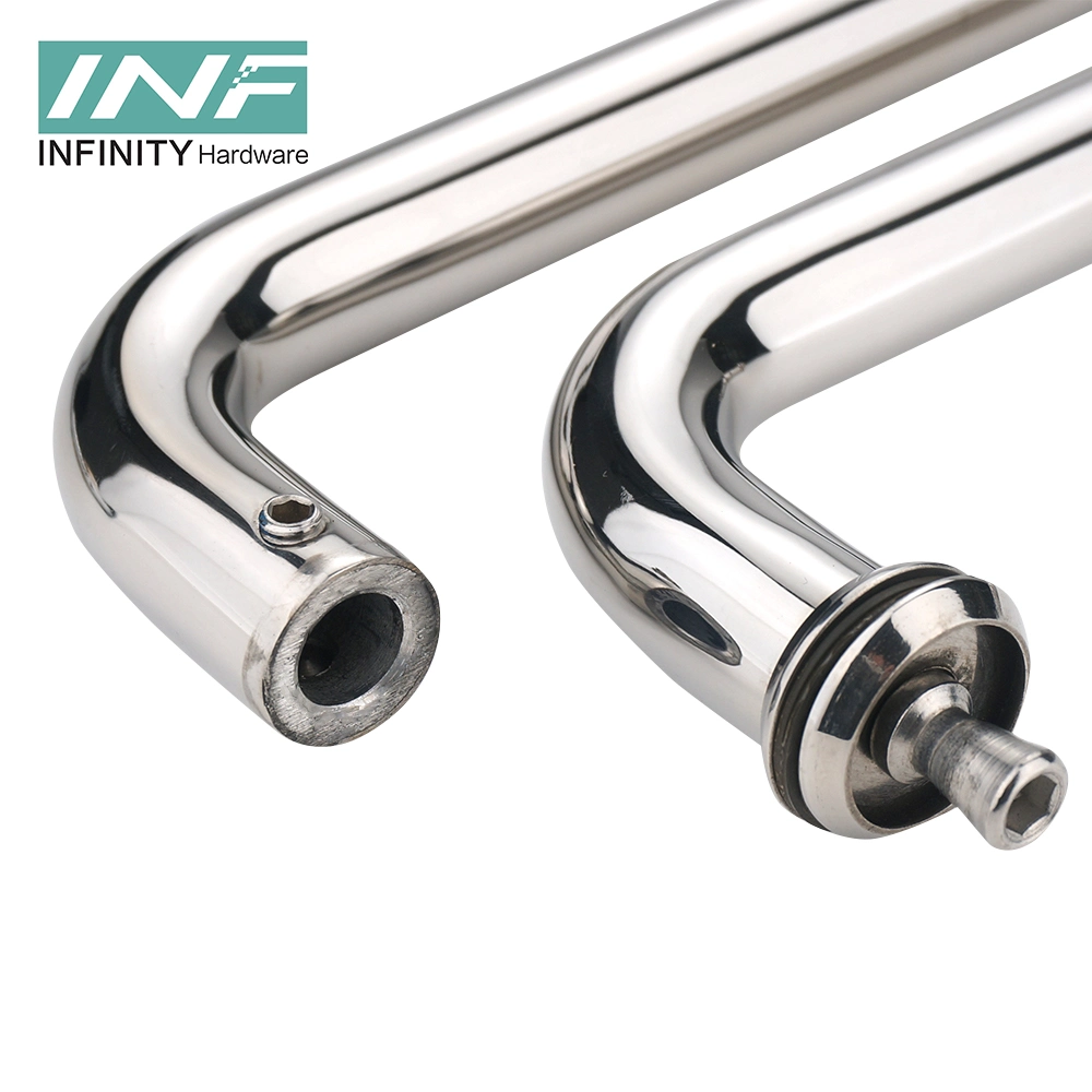 Shower Hardware Handle High End Resistant Rust Anti-Deformation and Moisture Proof 304 Stainless Steel Shower Door Glass Door Handle Bathroom Accessories