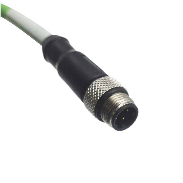 Customized Cable Shielded 4pin D-Code M12 Male to RJ45 Male Cable