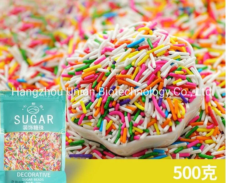 Food Ingredient Cake Decorative Sugar Bead Mix Color Needle Bead Slice Candy Baking Decorative Ornament Vermicelli Sugar