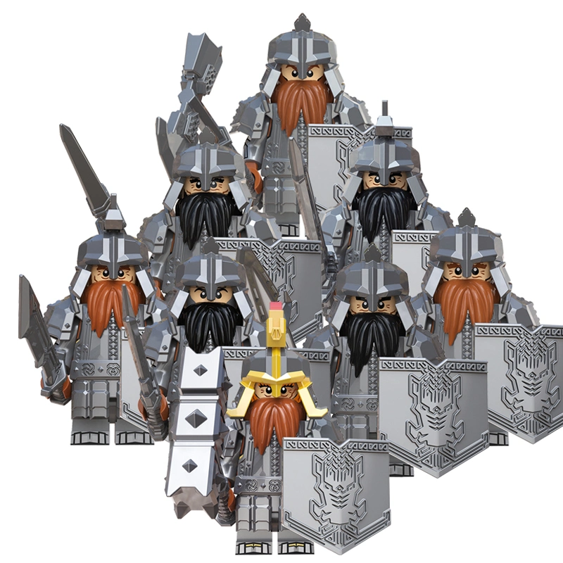 Kt1040 Dwarf Medieval Knights Group Toys action Figures blocs de construction Briques cadeaux pour enfants