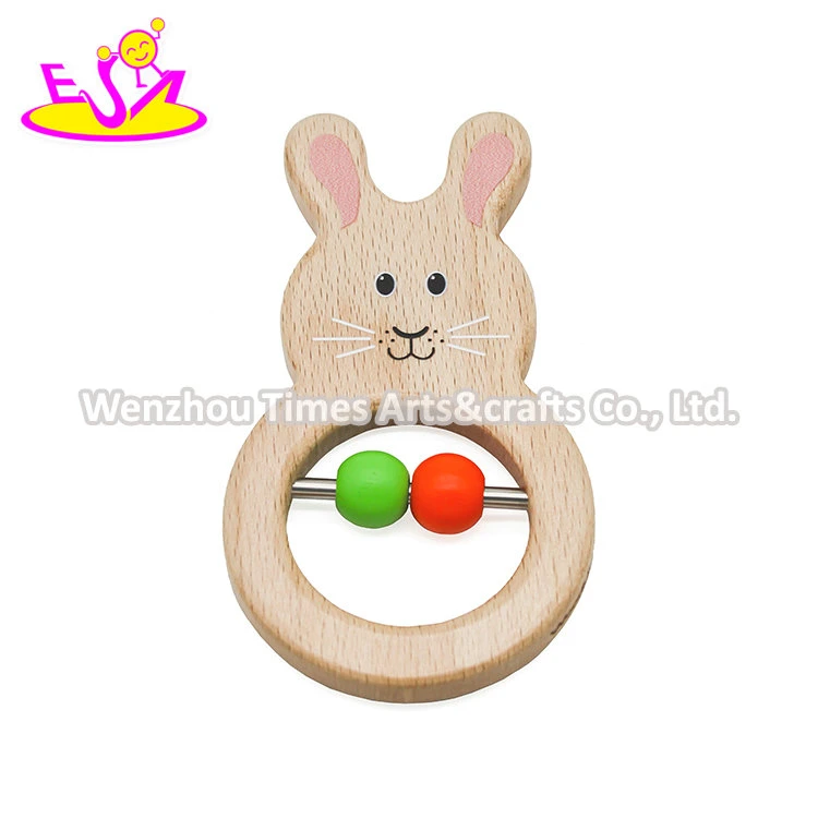 2021 High quality/High cost performance Lovely Wooden Baby Wrist Rattle for Wholesale/Supplier W08K303