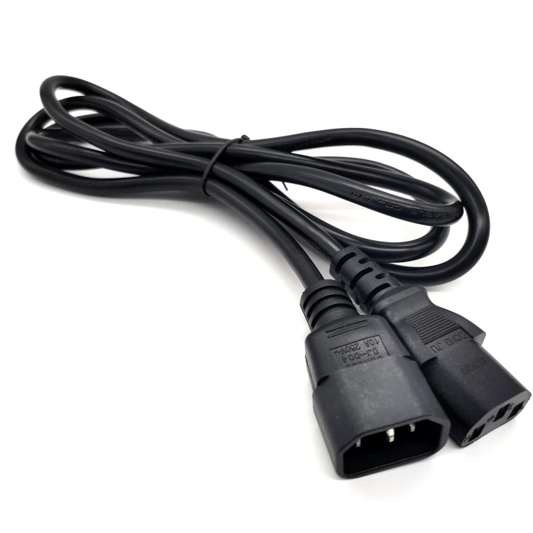 Power Extension Cord Cable 3pin Black