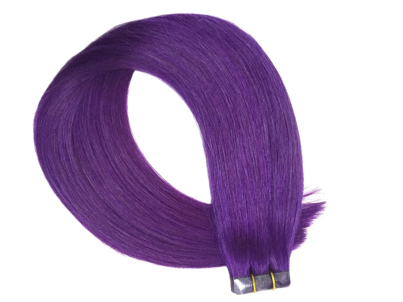 Aviva el cabello humano Virgen de la cinta en la extensión de cabello humano de 18 pulgadas 20pcs sedoso de color violeta tejiendo recto