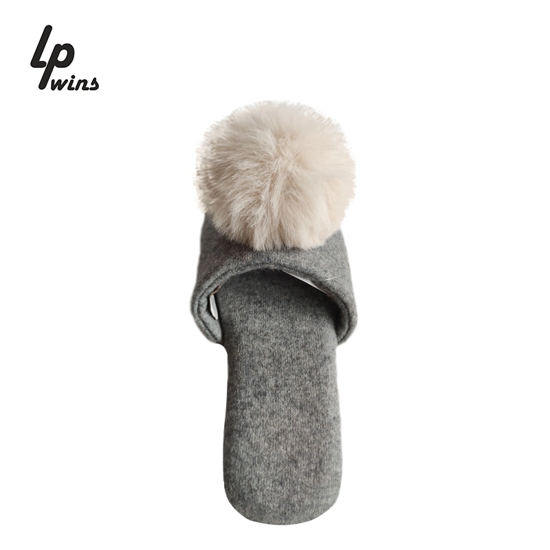 Fashion Ladies Furry Ball Slipper Custom Design Women Indoor Footwear