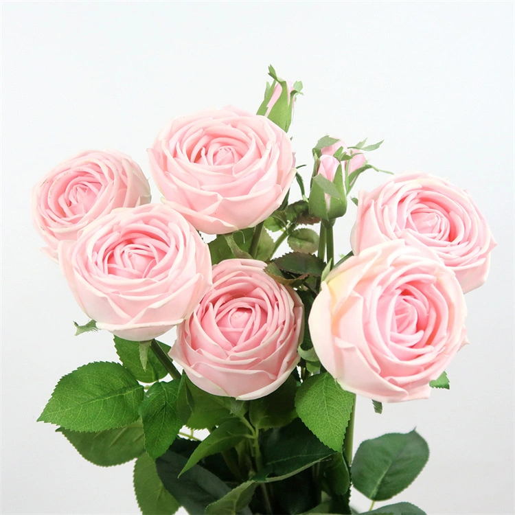 Wholesale High Simulation Faux Artificial Silk Roses Real Touch Flowers