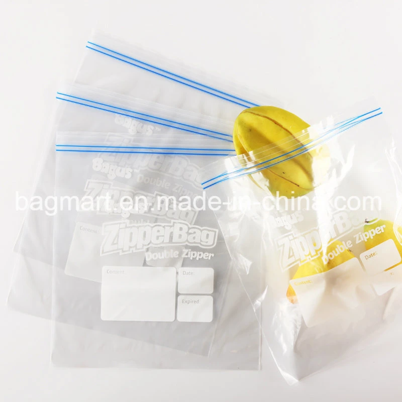 Grau alimentício, caixas de varejo Embalagem, Single/Double Zipper Saco de alimentos, Saco Reclosable, saco de plástico, Veggies//congelado/Acessório/Ziplock Cosméticos saco, Anti-Bacteria