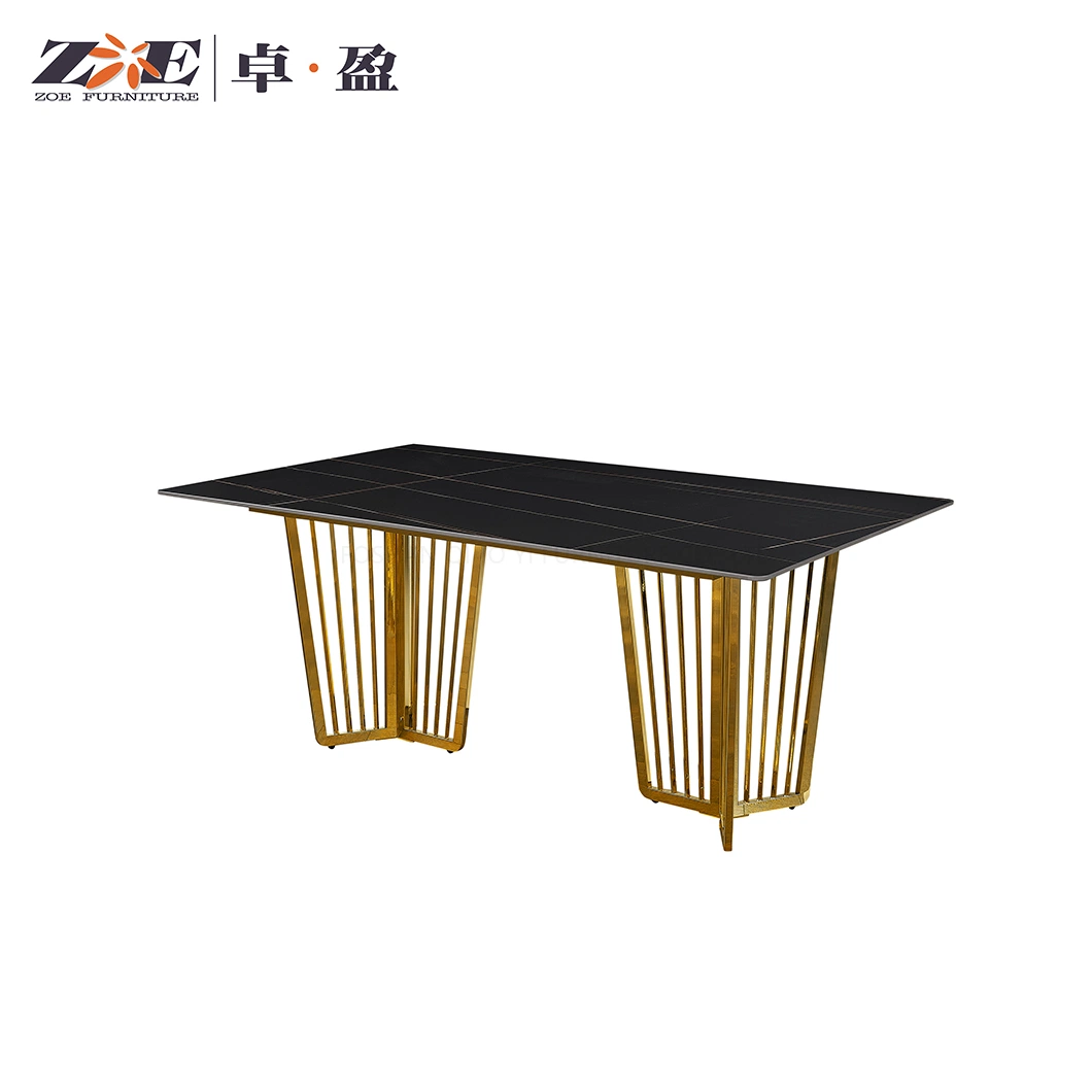 Modern Design New Dining Room Furniture Marble Top Round Dining Table