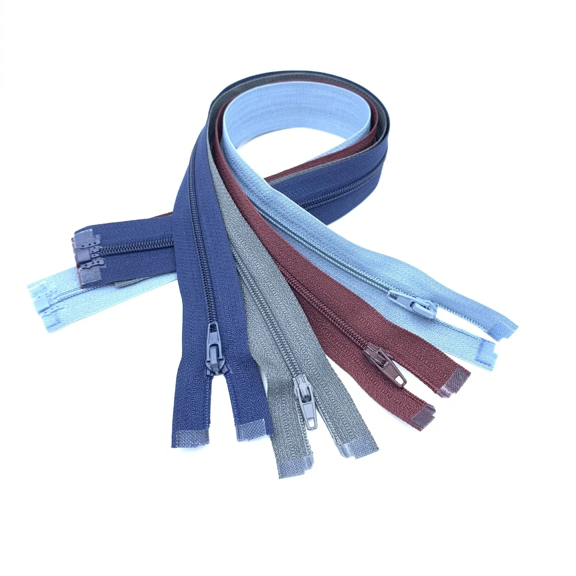 Custom Factory Wholesale/Supplier Price 3# 5# 8# 10# Zip High quality/High cost performance  Nylon Zipper with Puller for Bag