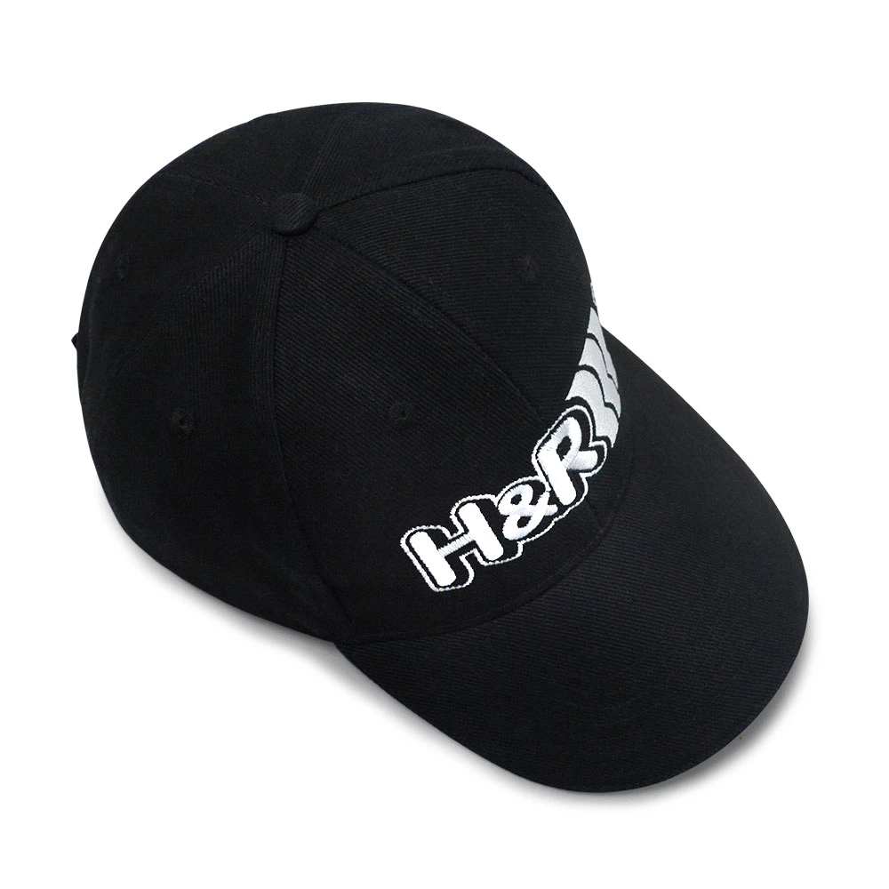 Promoción Heavy Brush Cotton Baseball Caps 5panel Gorros deportivos con Logotipo bordado