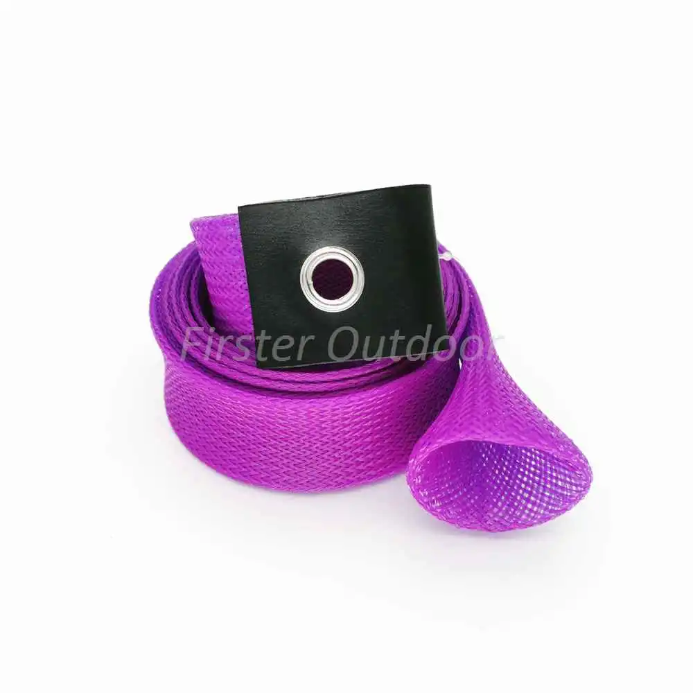 Fishing Tackle Width 25mm/35mm Various Available Lengths Protective Fishing Pole Sleeve Sock /Fishing Rod Cover with Feather End.