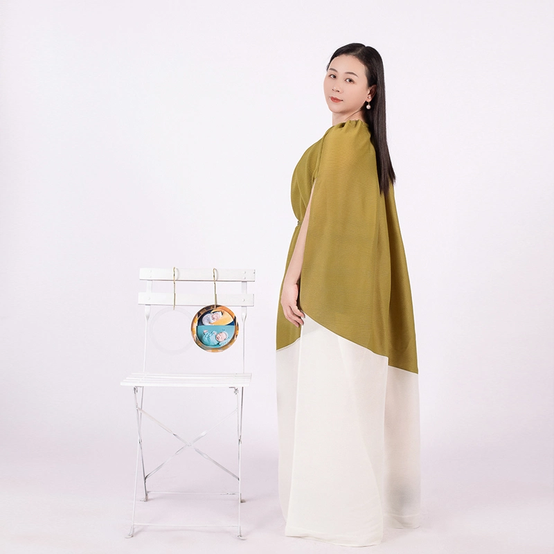 Tianbaomiyake Pleated Garment Factory Patchwork Color Fashion plus-Size Crewneck pour Femme Attachez les vêtements d'extérieur à manches courtes