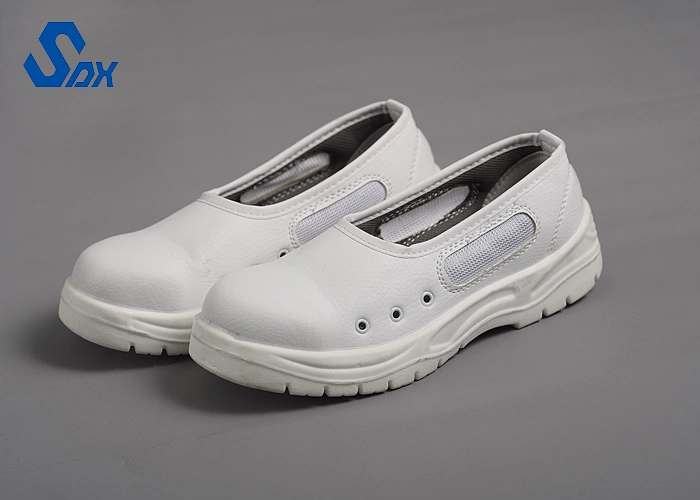 Nouvelles chaussures de travail industrielles ESD, semelle extérieure en PU, tige en toile ou en PU, couleur personnalisable.