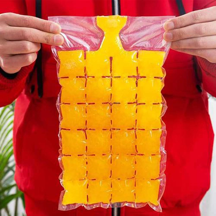 Freezer Plastic Ice Cube Making Bag 24pack for Summer