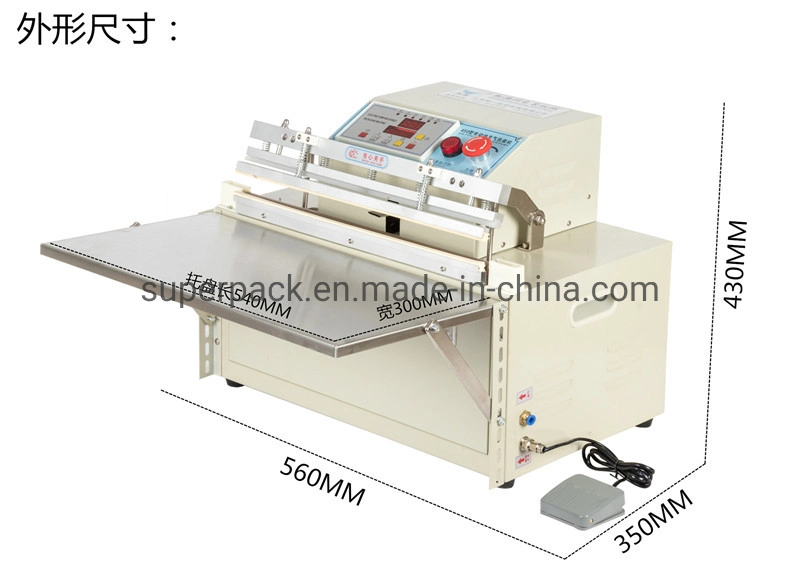 Nitrogen Gas Flushing Vacuum Sealer Sandwich Tray Sealing Food Vacuum Packaging Machine