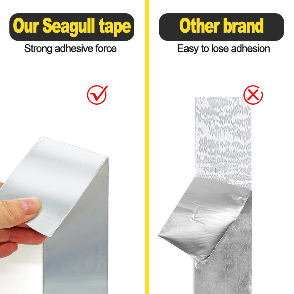 Super Strong Self Adhesive Waterproof Duct Aluminum Foil Tape for Fix Pipeline