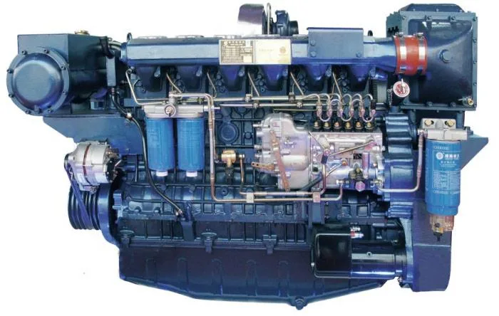 Moteur diesel marin Weichai 6 cylindres d'origine 205 kw/278 HP/2100 tr/min Wd10c278-21