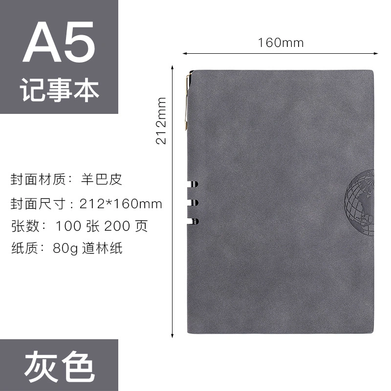 Custom PU Leather A5 Notebooks Oficial Note Book para o Office