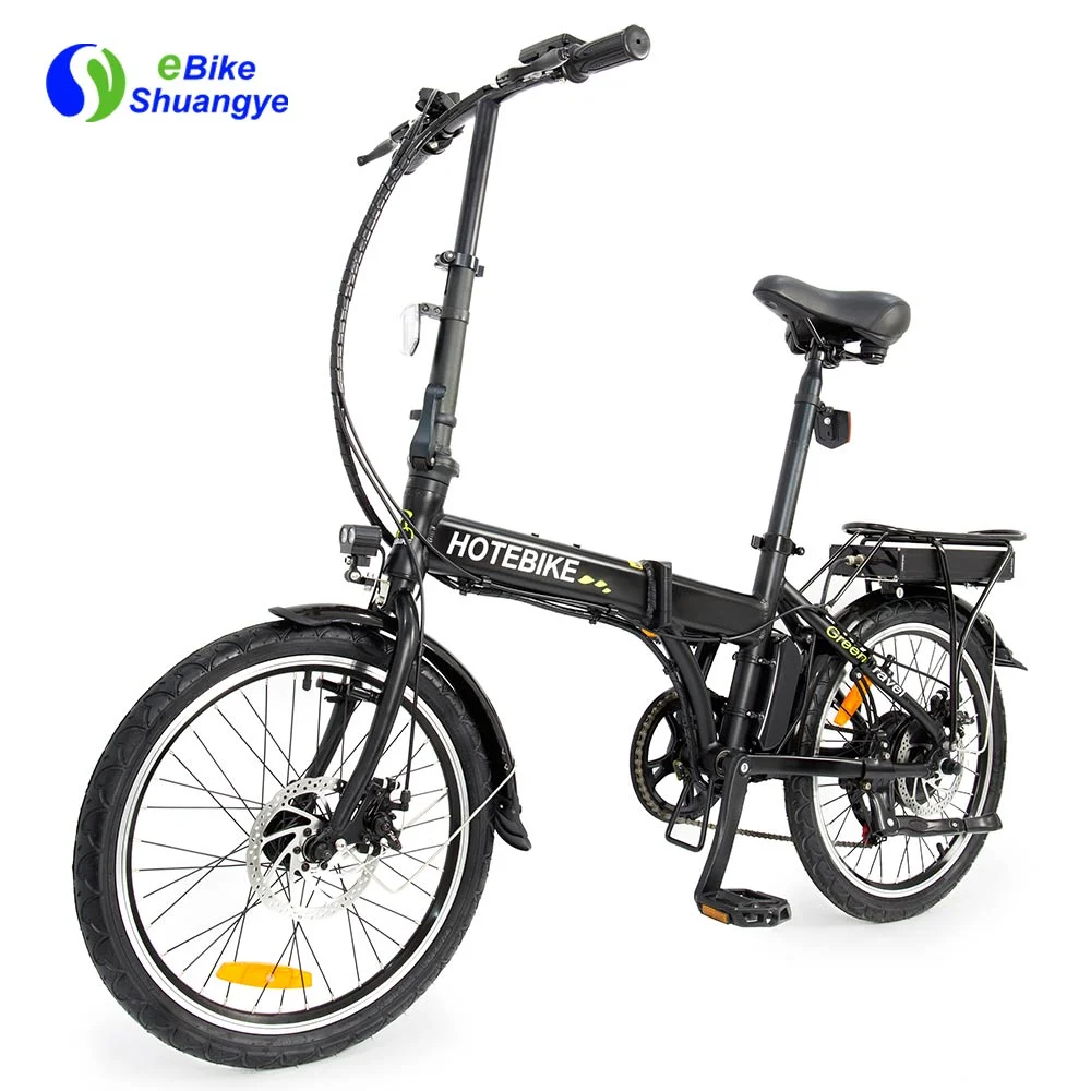 36V Folding Electric Bicycle 250W Brushless Motor LCD Display