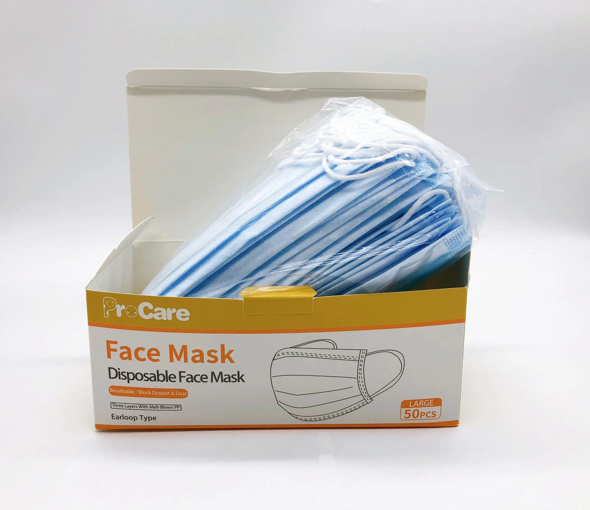 3 Ply Disposable Fack Mask for Protection