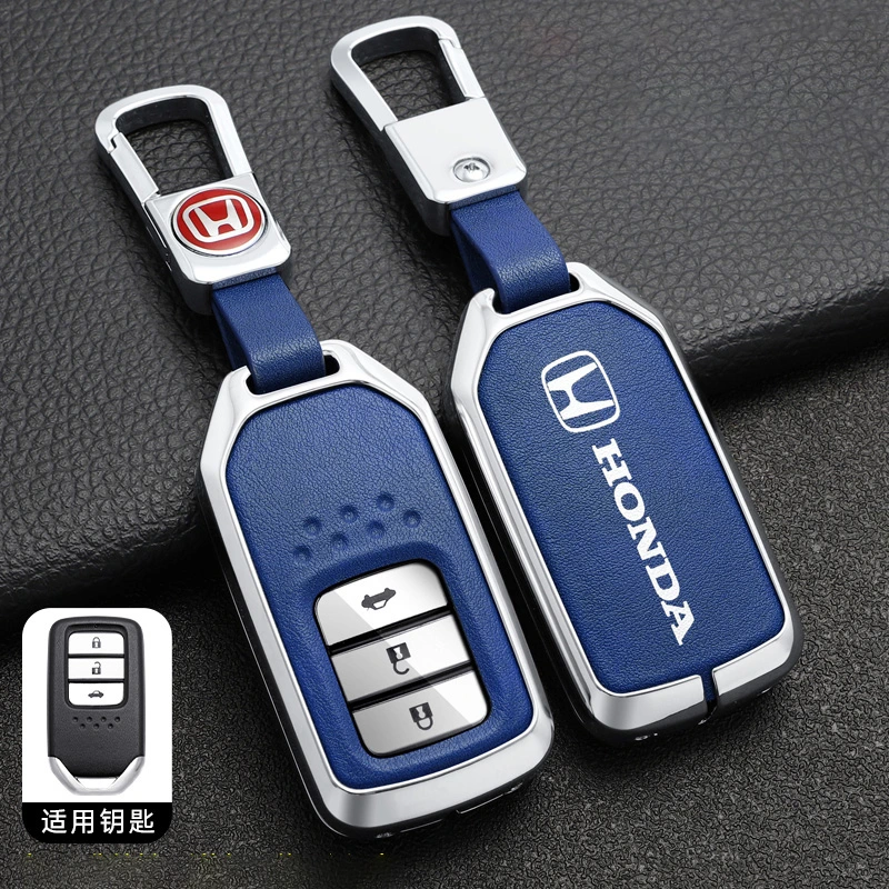 Wholesale/Supplier Protection Metal TPU Leather Smart Car Key Case for Honda