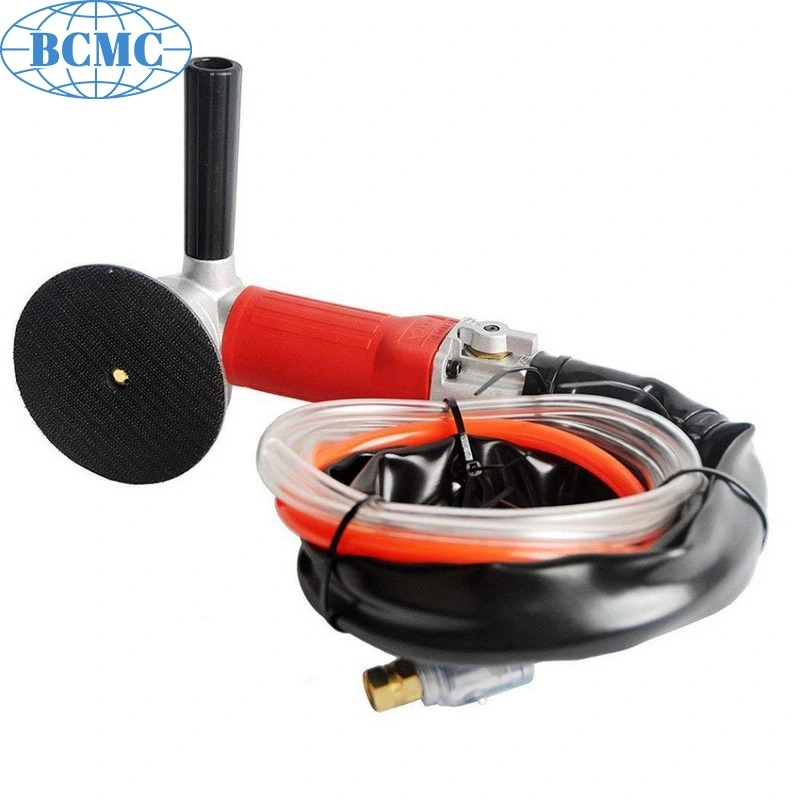Bcmc Hsc-1601 Variable Speed Rear Exhaust Pneumatic Angle Air Stone Grinder Sander Polisher for Wet Concrete Marble Polishing