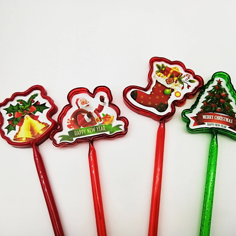 Pluma de regalo de Navidad de Niños y los niños de Navidad de plumas juguete Bolígrafo personalizado