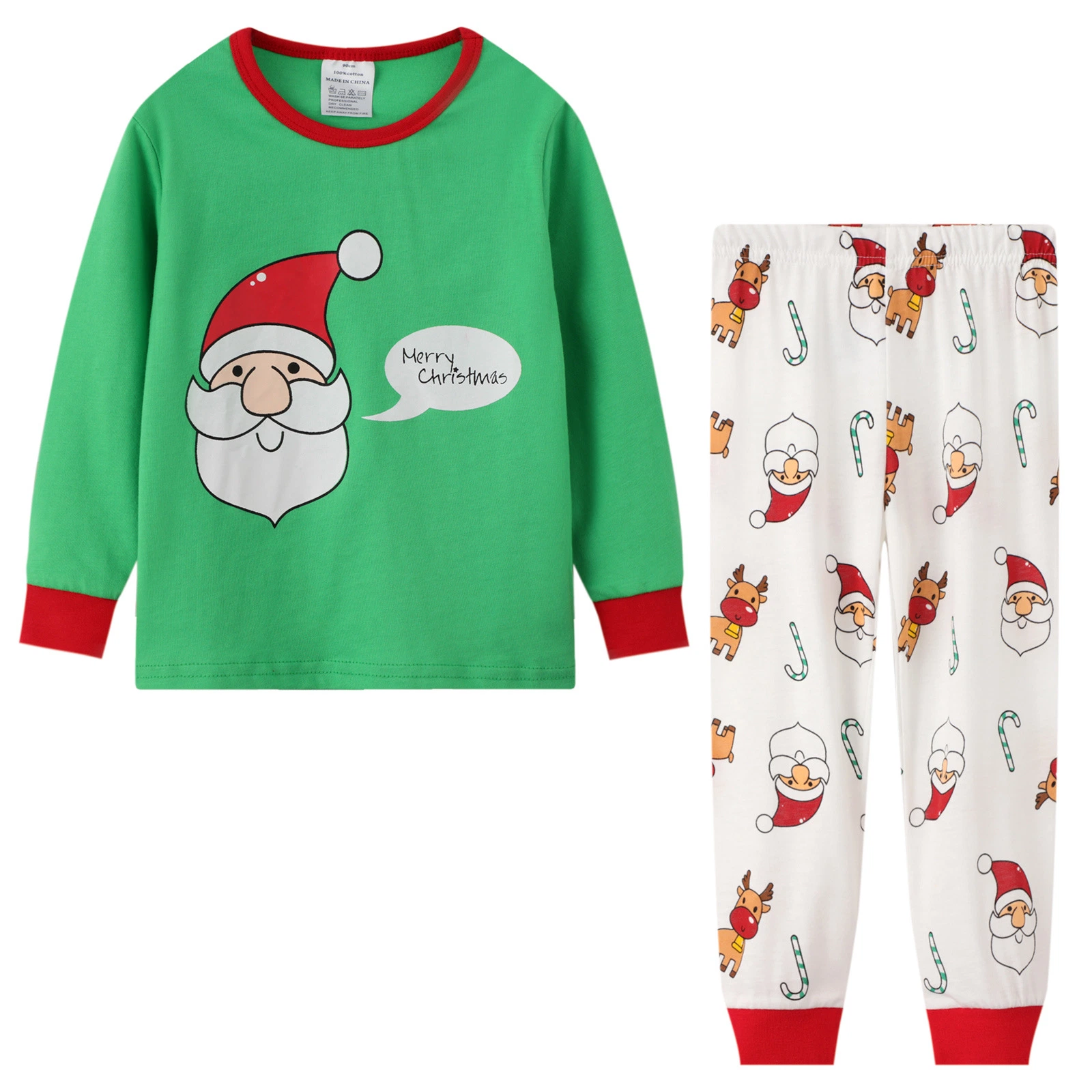 Santa Claus Printed Home Clothes Christmas Pajamas