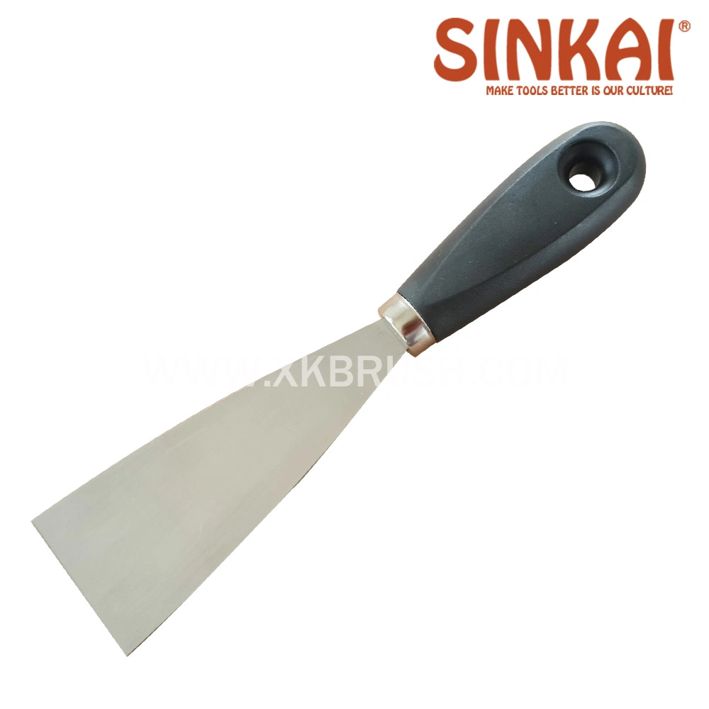 Professional Wooden Handle Flexible Blade Carbon Steel Putty Knife in Painting