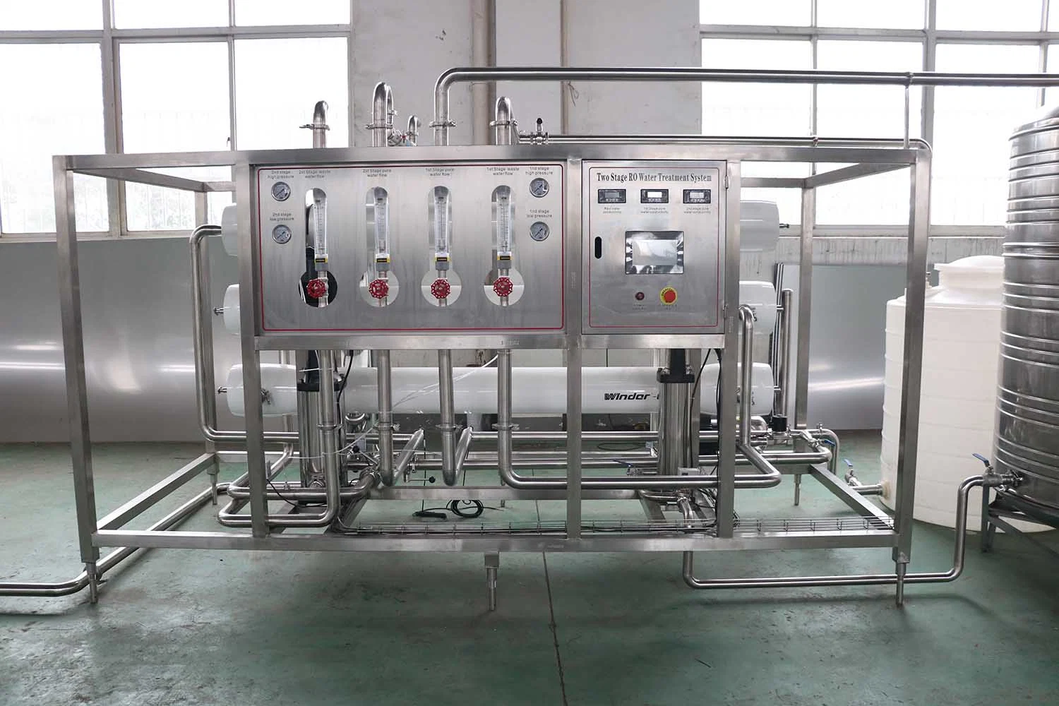 Pure Water Treatment System 2500L/H Two Stages RO