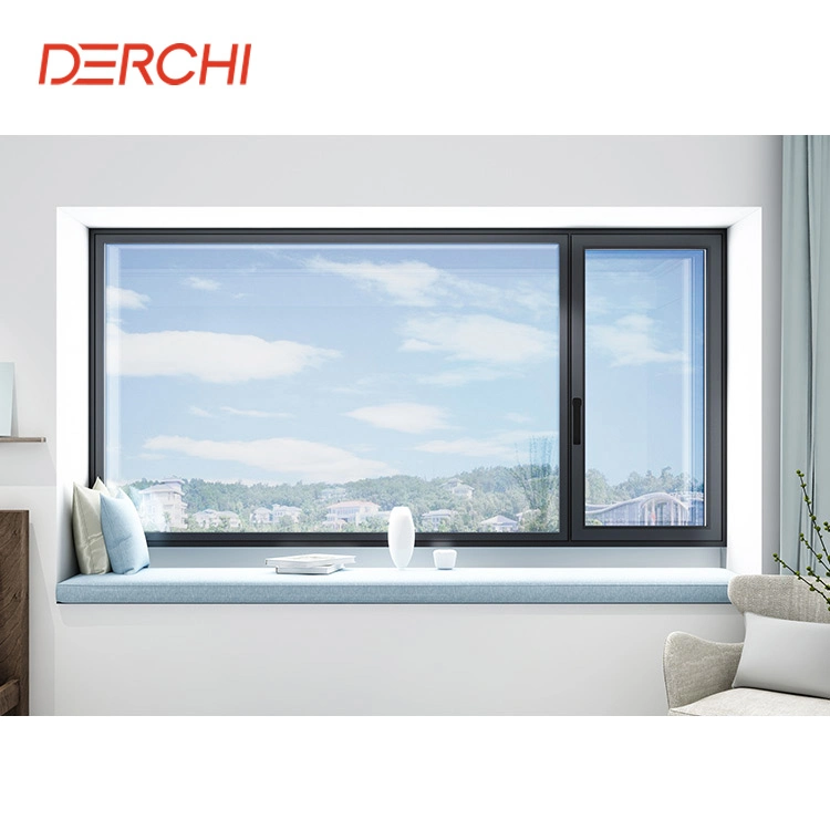 Energy Saving Double Tempered Glass Window Aluminium Casement Windows and Doors