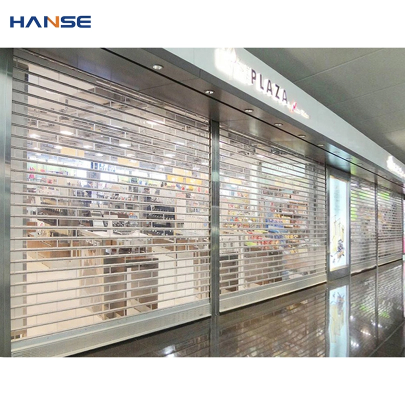 Poly Carbonate Door/Security Rolling Shutter Door/Transparent Poly Carbonate Automatic Roller Shutter Door for Mall