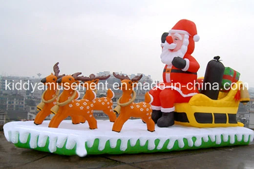 Holiday Decoration Christmas Inflatable Toys Bouncer Slide Castle for Sale