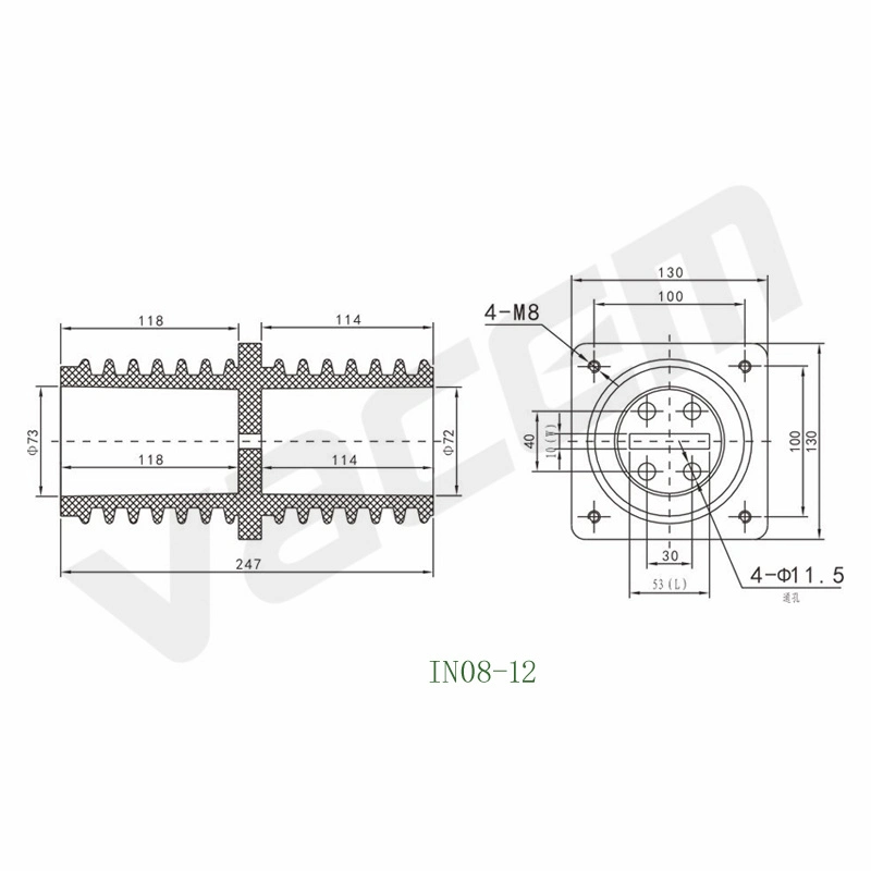 12kv de casquillo de resina de alta tensión de cuadros