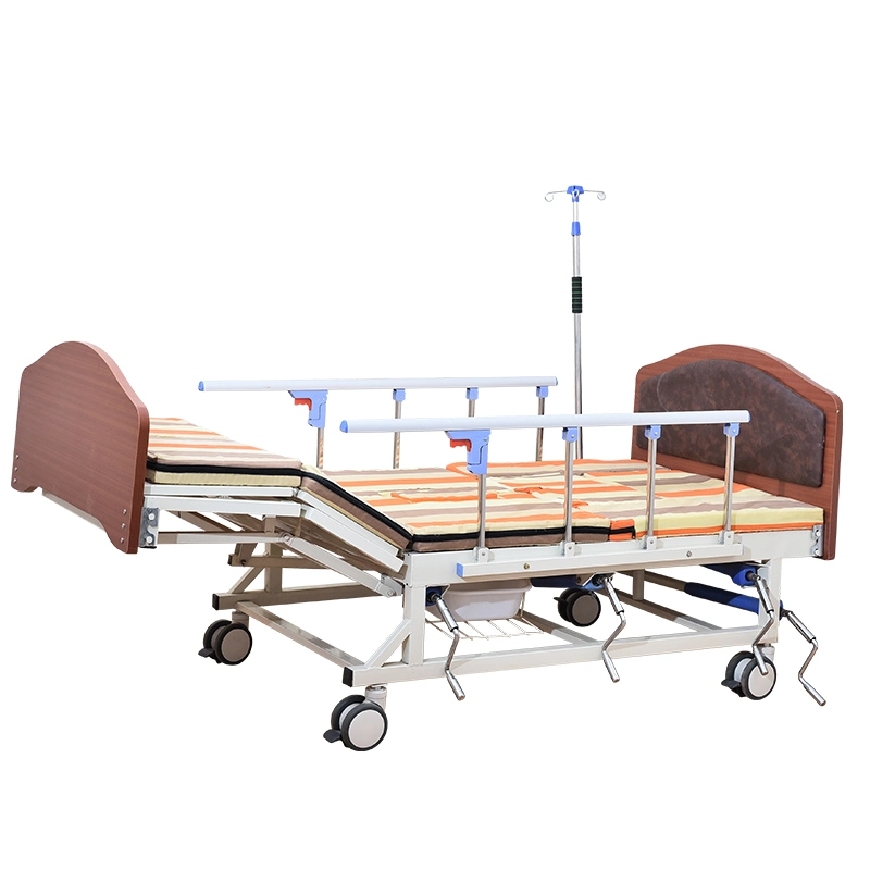 Medical Healthcare Patient Manual Nursing Bed Multi Function Nursing Bed