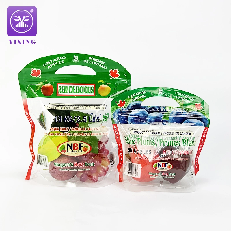 Leakproof Freezer Zipper Sandwich Fresh Fruit Packaging Plastic Bag with Zipper