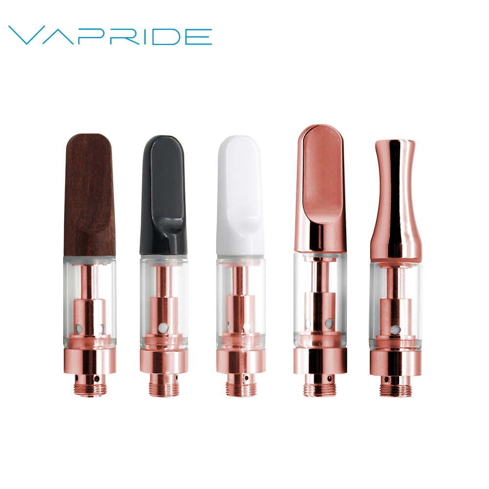 Wholesale/Supplier E Cigarette Vapride Brand Gold Color 0.5ml 510 Thread Cartridge Atomizer