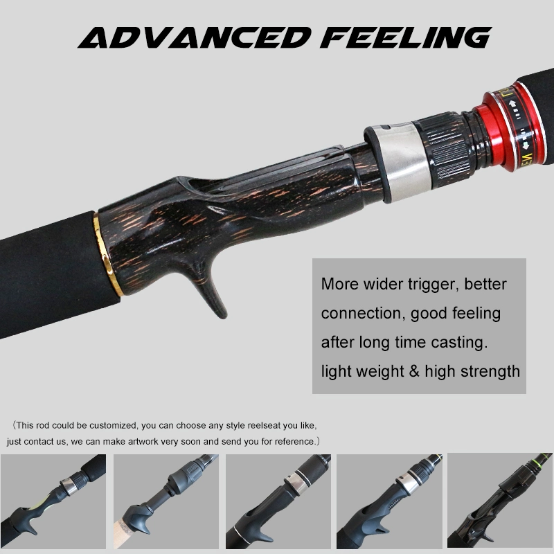 24t Carbon Fiber Baitcasting Rod with EVA Handle