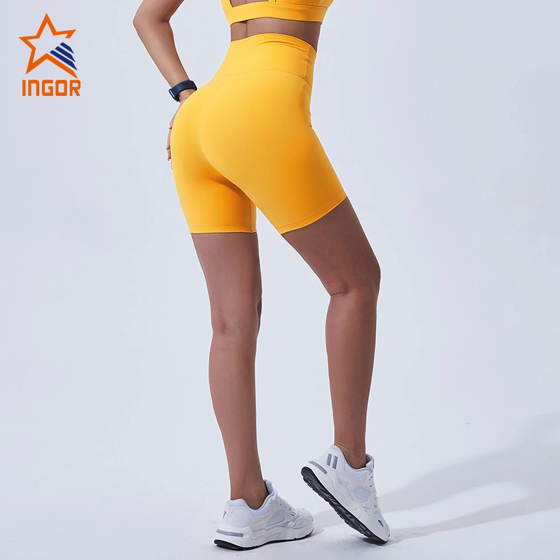 Ingorsports Custom Private Label Activewear Women Fashion Gym Fitness Sports Short Wholesale/Supplier Yoga Shorts Biker Sports Short