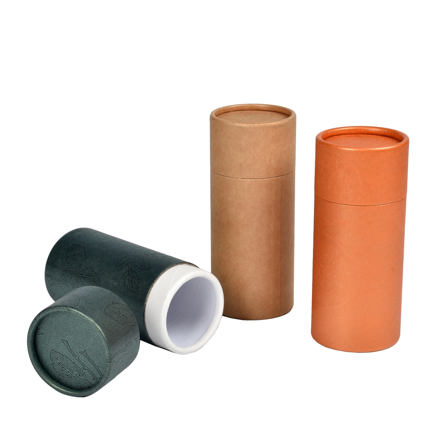 Paper Cylinder Box Customized Printing Recyclable Kraft Paper Tube Packaging for Puzzles Toy Container