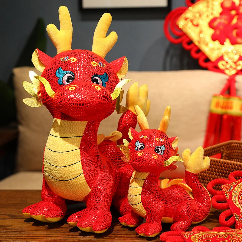 Lucky Dragon Doll Chinese Dragon Doll Plush Toy for Children