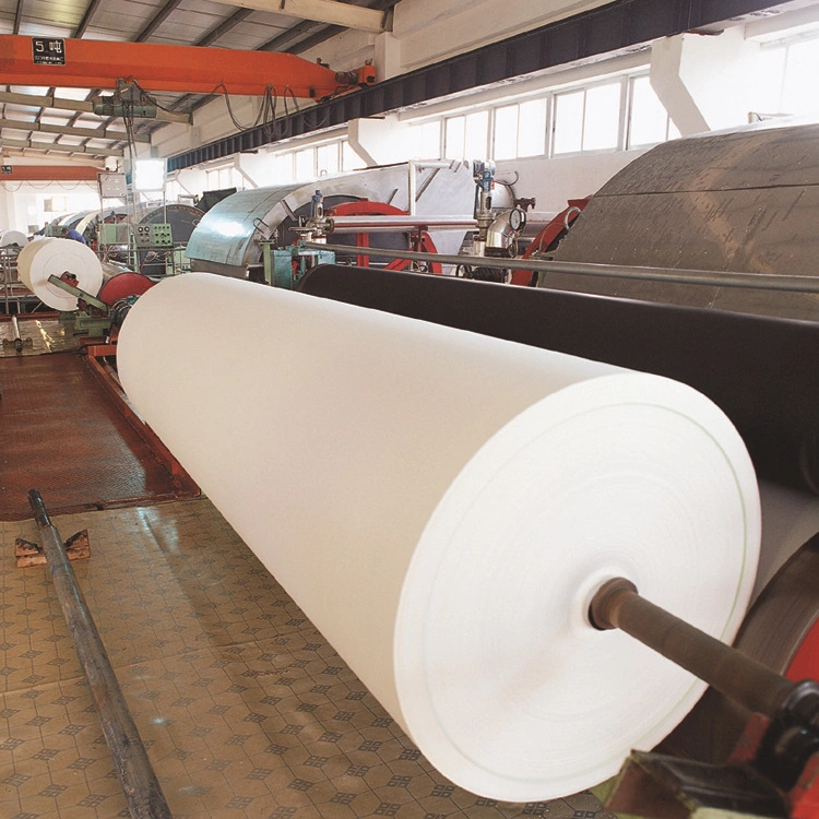 O bambu Material de papel branqueada personalizado / Cruas Jumbo Tecido Rolo de papel higiénico 2 ply