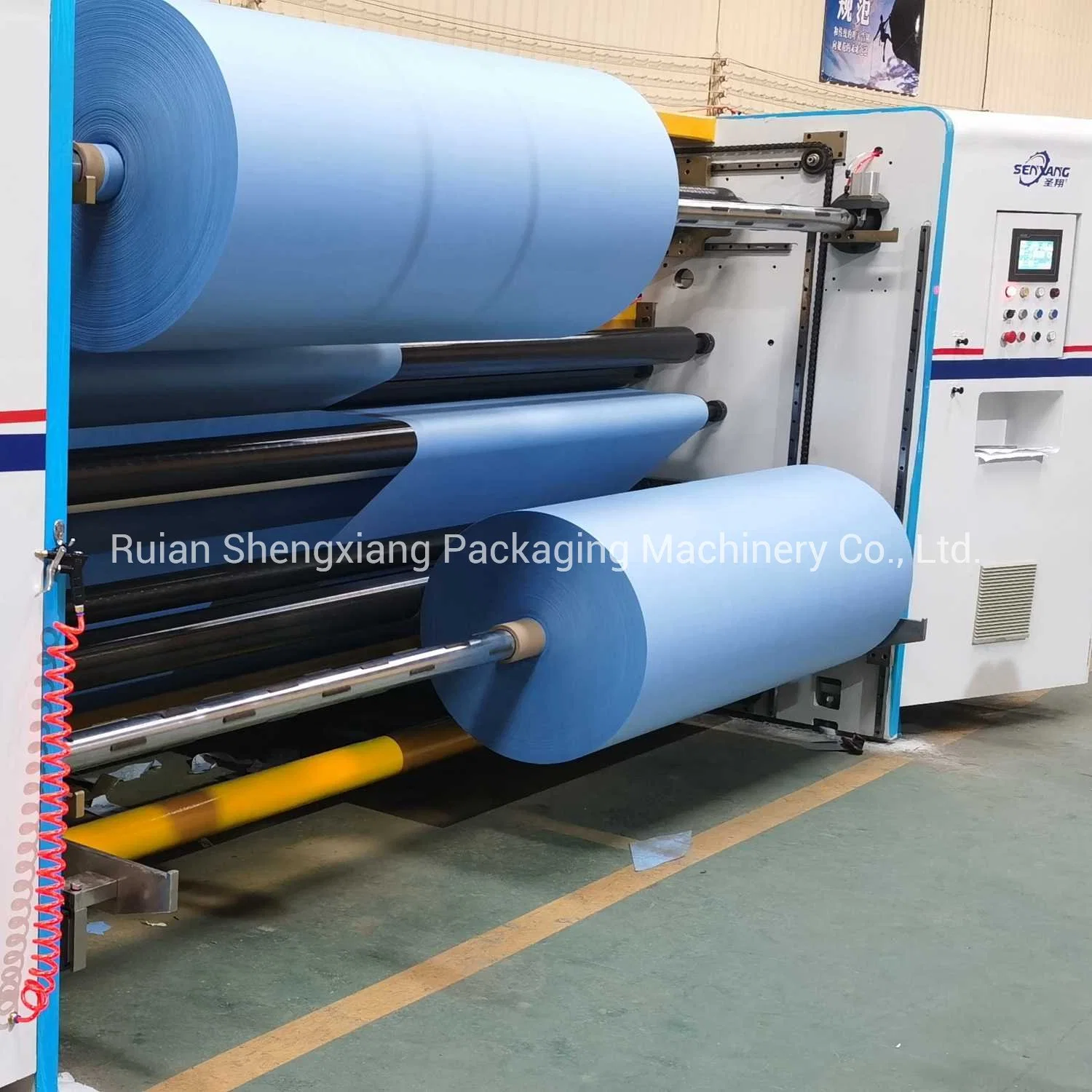 Bobbin Paper Slitting Rewinder Machine Line with Double Shafts