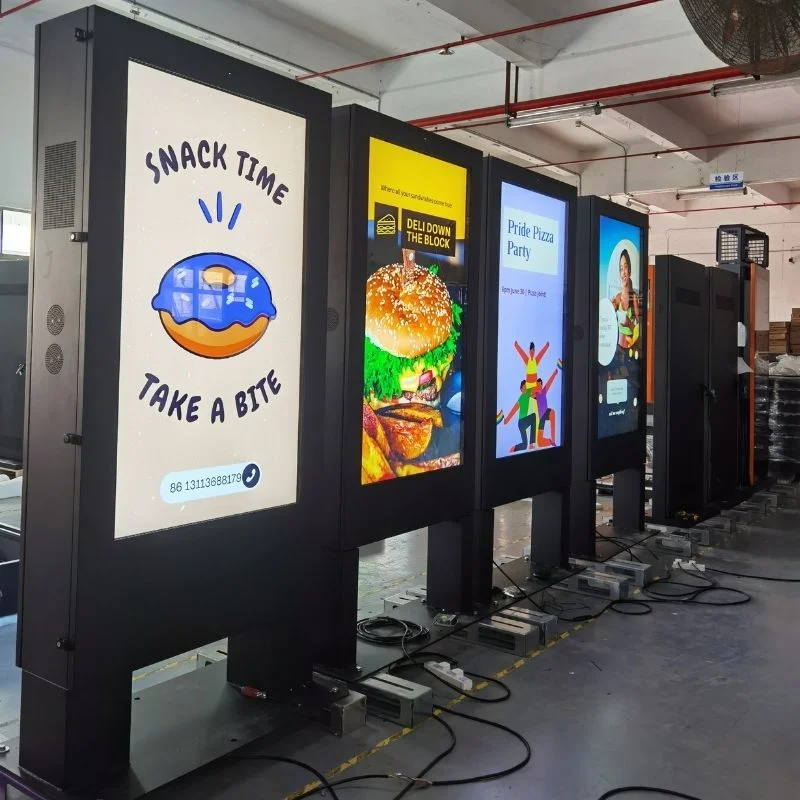 Outdoor Touch Screen 43inch Kiosk Totem Advertising IP65 Digital Signage LCD Display with Windows