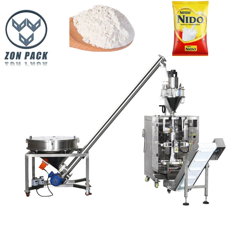 Automatic Coffee Wheat Maize Flour Premade Paper Zipper Bag Powder Packing Machine