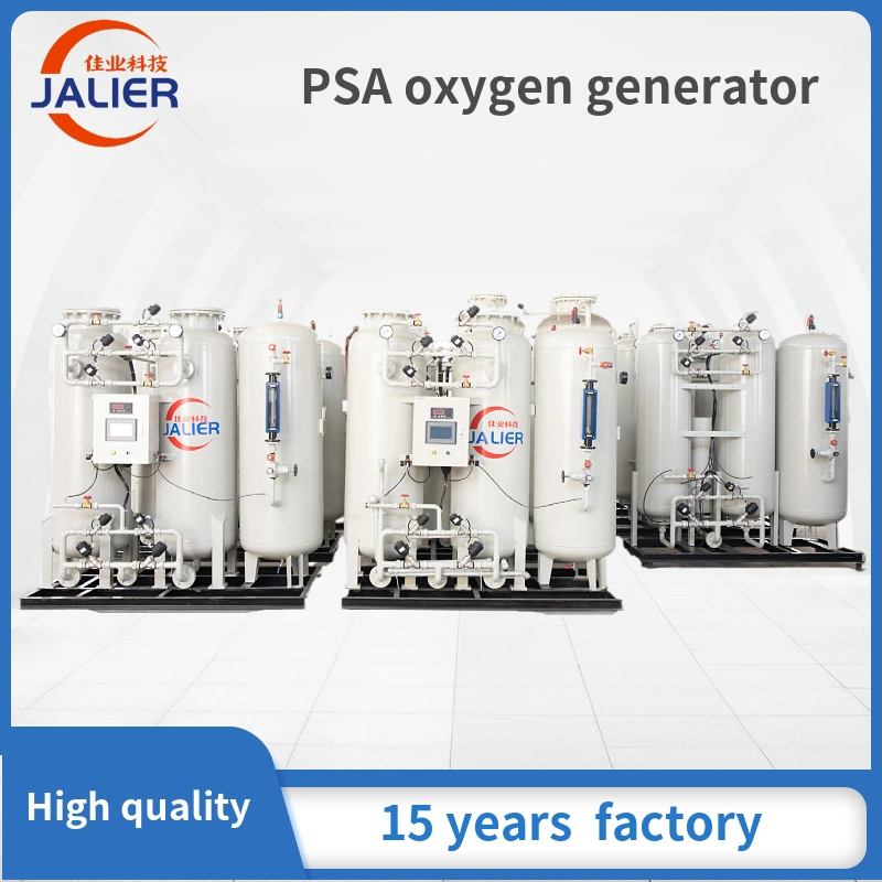 Fácil instalación contenedores de 10nm3 ~180nm3 grado médico de planta de oxígeno Jalier generador de oxígeno PSA.